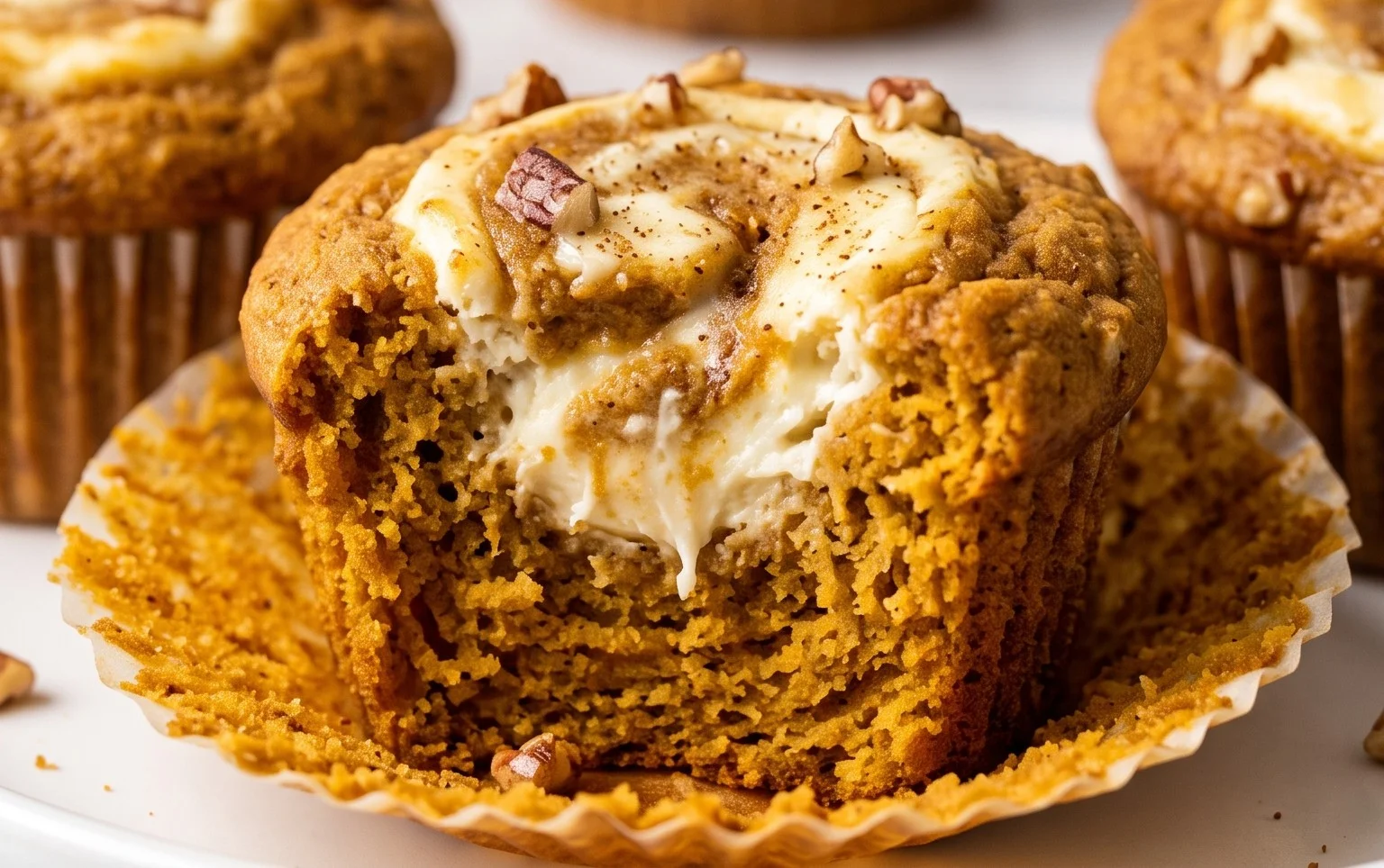 Pumpkin Cream Cheese Muffins
