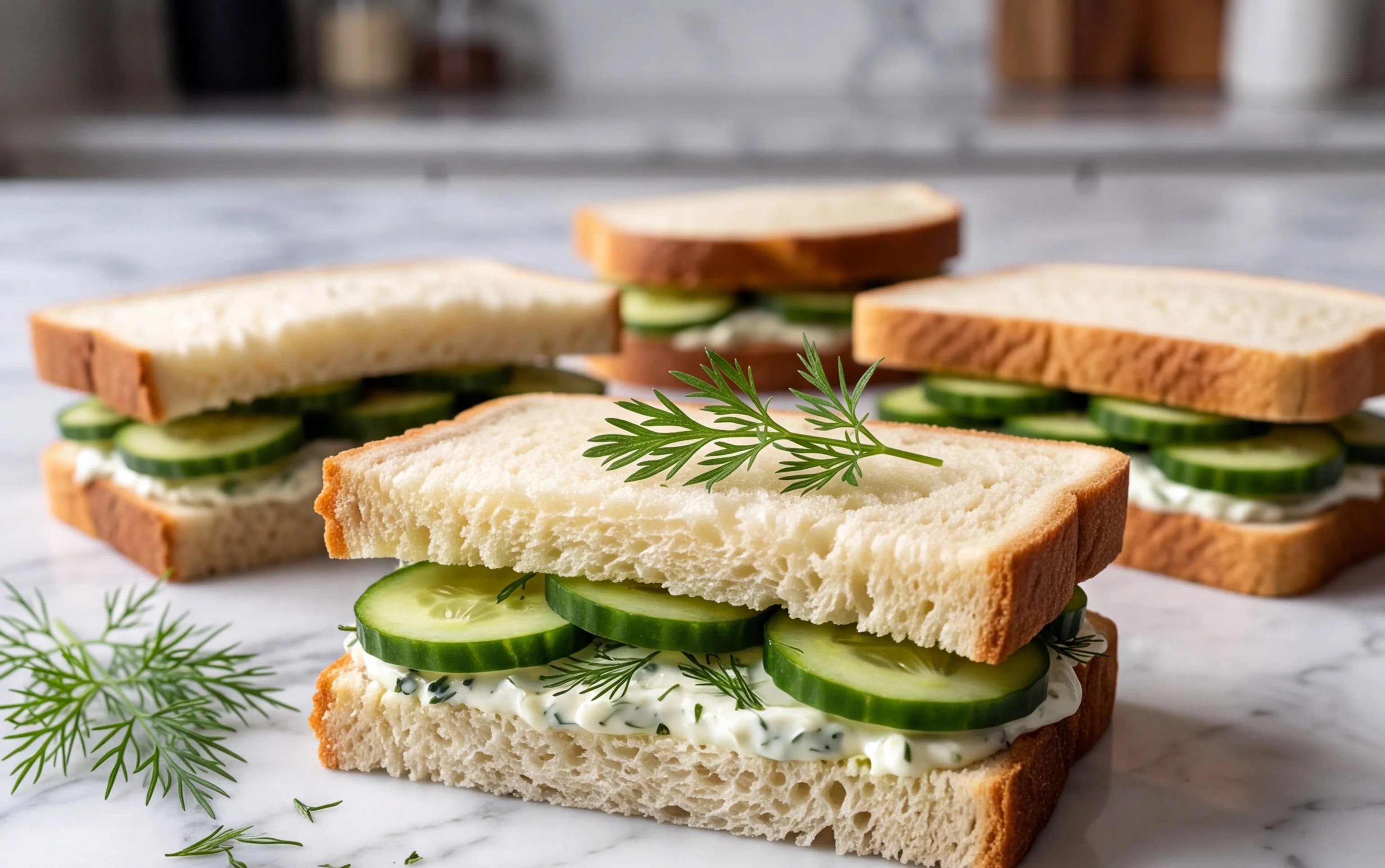 Refreshing Cucumber Sandwiches- Simple Elegant Bites